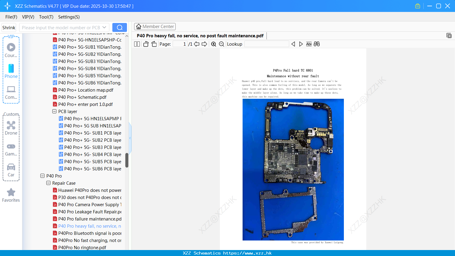 Huawei P40 Pro Heavy Fall, No Service, No Post Fault Maintenance